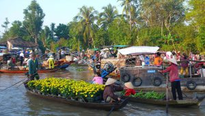 Cai Be floating market in Tien Giang Mekong Delta Tour