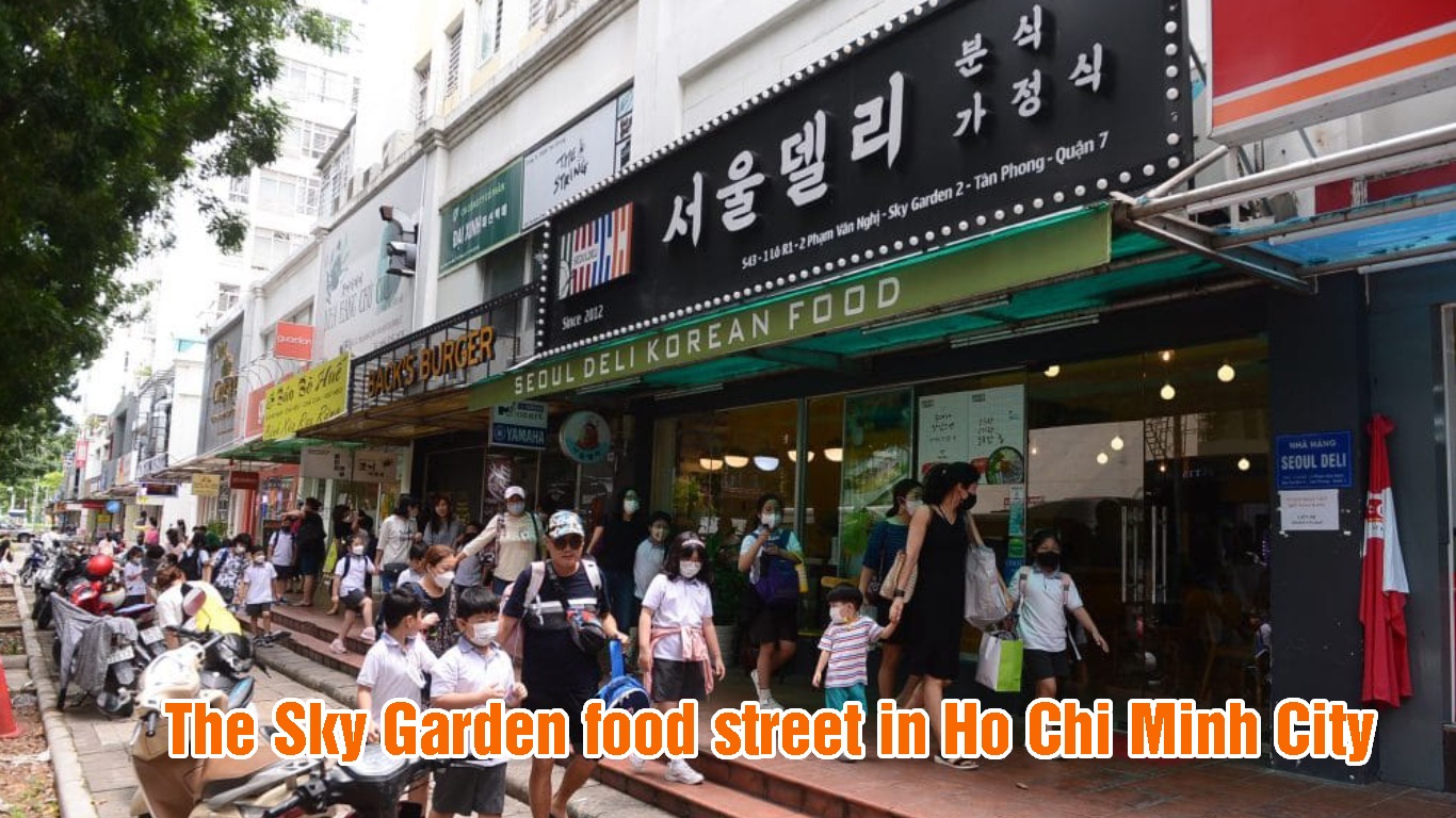 The Sky Garden food street in Ho Chi Minh City-Saigon Private Car